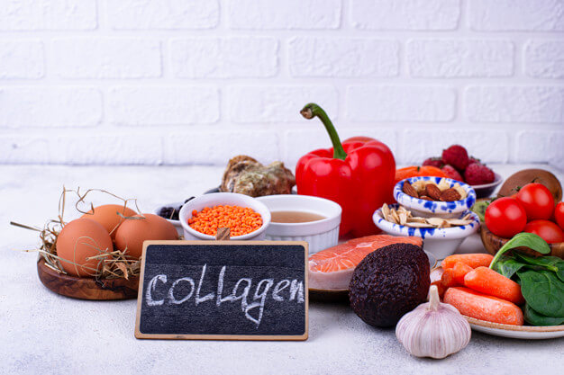 collagen-rich food to achieve youthful skin