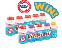 Win 20 bottles of FREE Vitagen