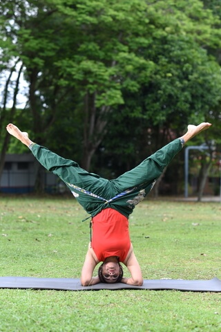 Shailaja Menon doing Yoga