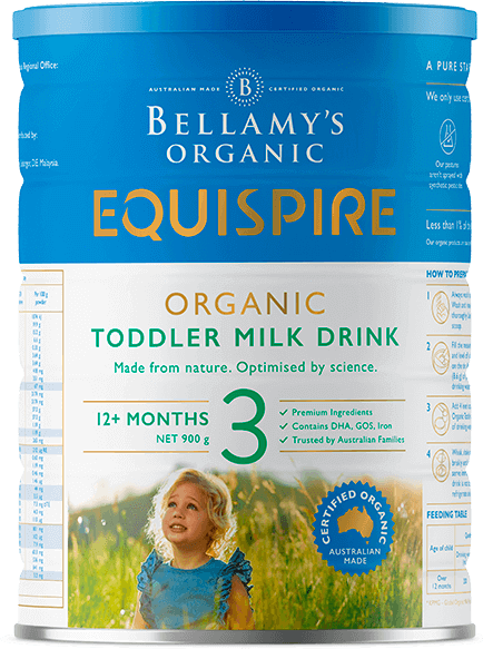 Bellamy’s Organic EQUISPIRE Toddler Milk Drink Step 3, organic milk for toddler
