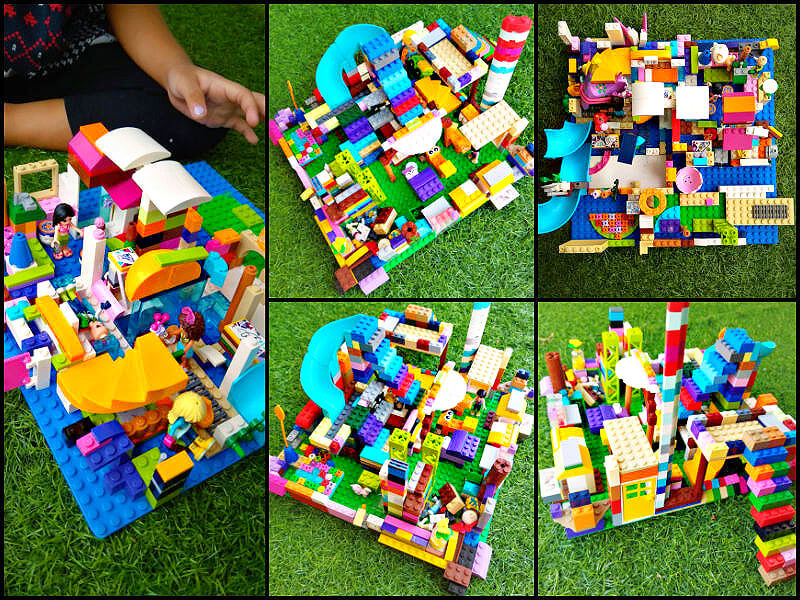 Some of Hana's LEGO creations.