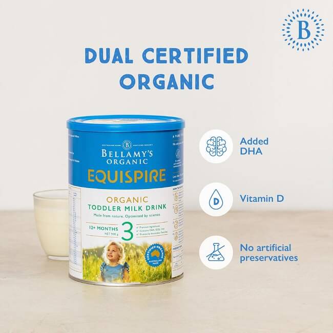 Bellamy’s Organic EQUISPIRE Toddler Milk Drink Step 3