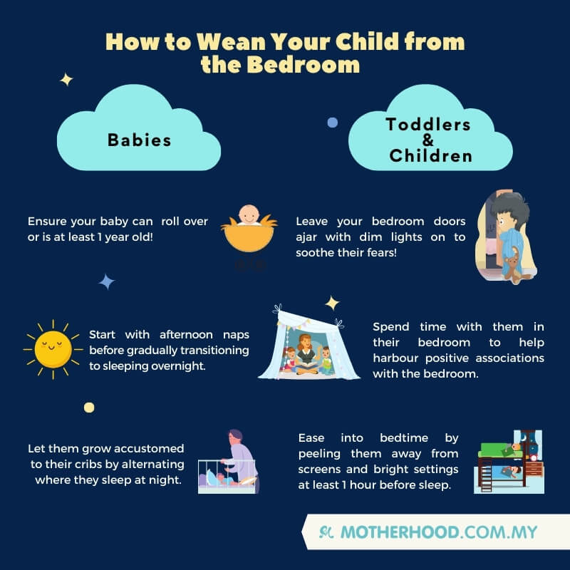 how to wean children from the bedroom