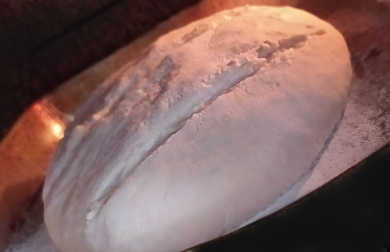 The nice thing about Artisan Bread is that it has baking flexibility too. You can bake it on a pan or bake it in a Dutch oven. 
