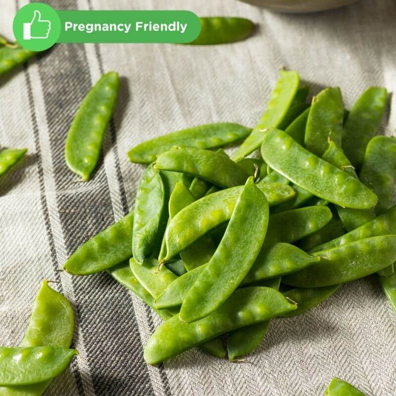 snow pea is healthy to eat during pregnancy