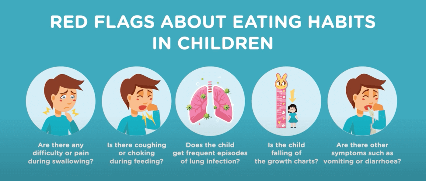 red flags about children eating habits