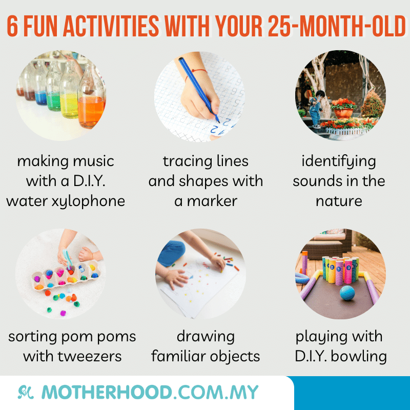 This infographic shares 6 exciting activities to try out with your toddler.