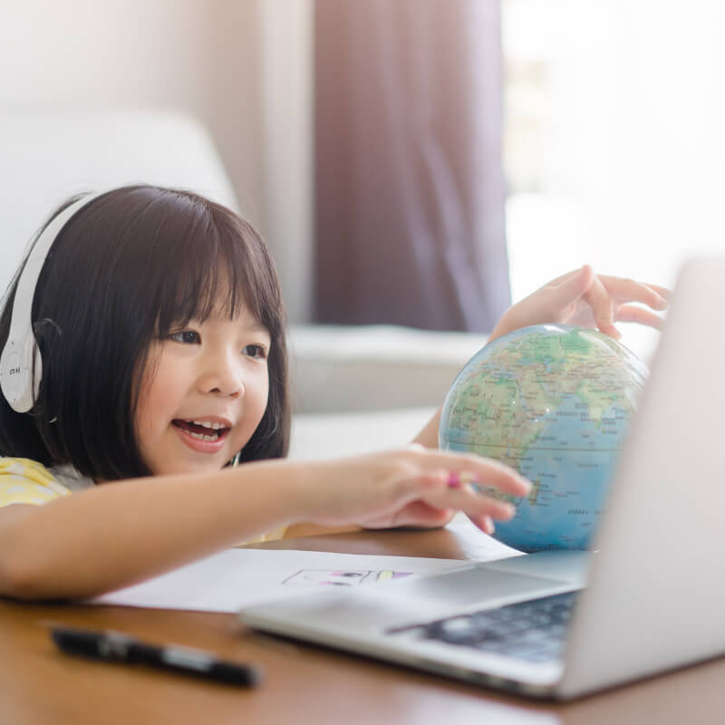 Online class around the world