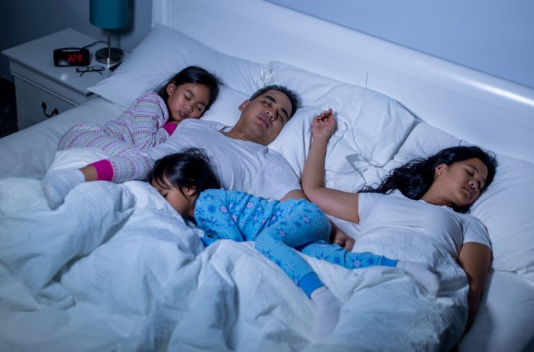Family co-sleeping