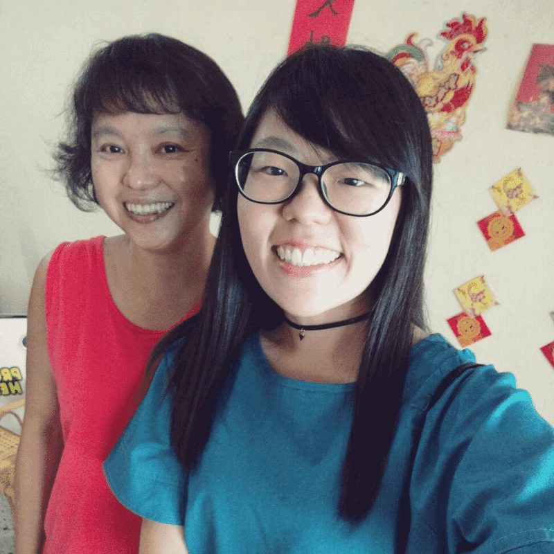 Jia Ying paid Miss Tan a visit during The Chinese New Year.