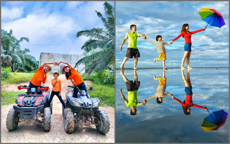 It is not always only music that adds fun to this family. They recently went for an ATV adventure and a Sky Mirror tour in Kuala Selangor.