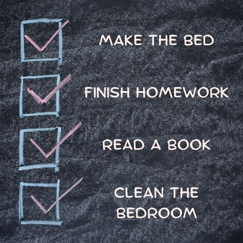 checklist for kids