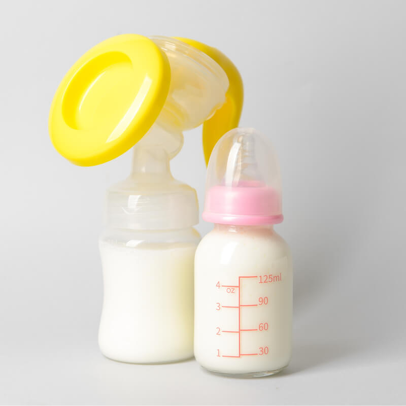 Breast milk pump and bottle