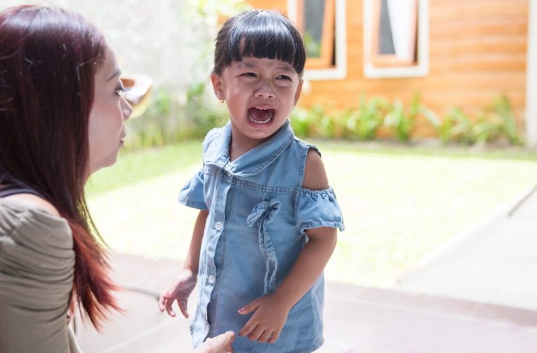 A threenager with her mum