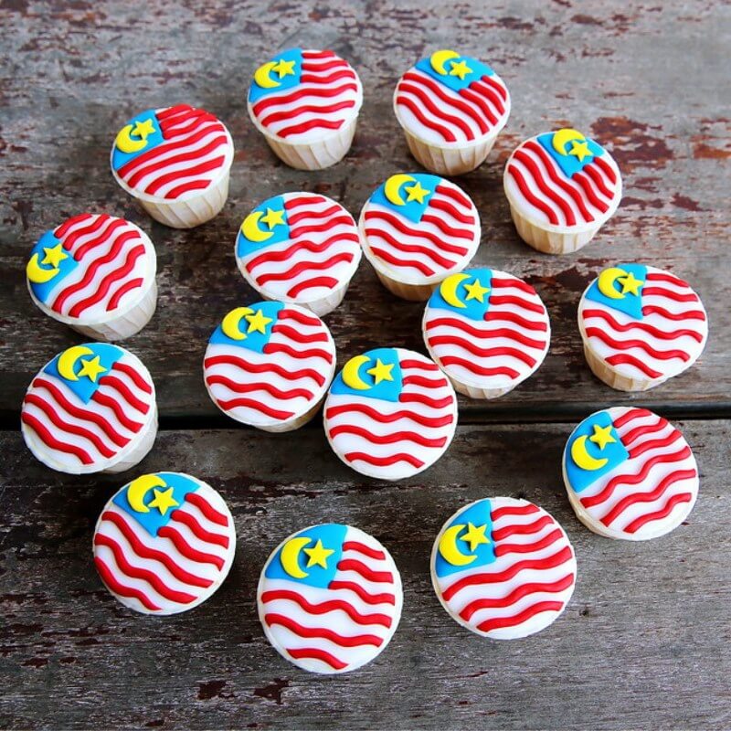 Cupcakes for Malaysia Independence Day