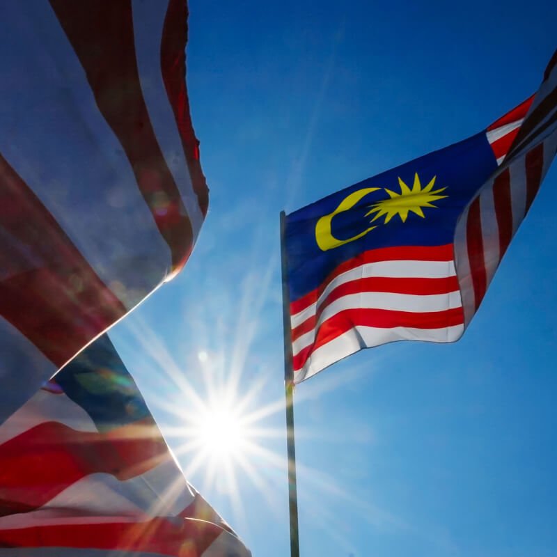 A Malaysian flag
