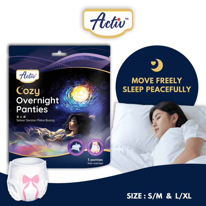 activ-cozy-overnight-panties-with-hyaluronic-acid-infused-essence--2-in-1-panty-and-sanitary-pad--lampin-wanita