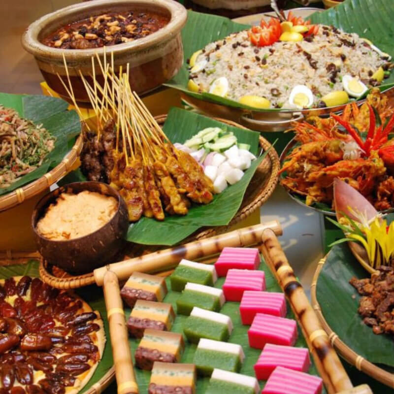 Malaysian food feast