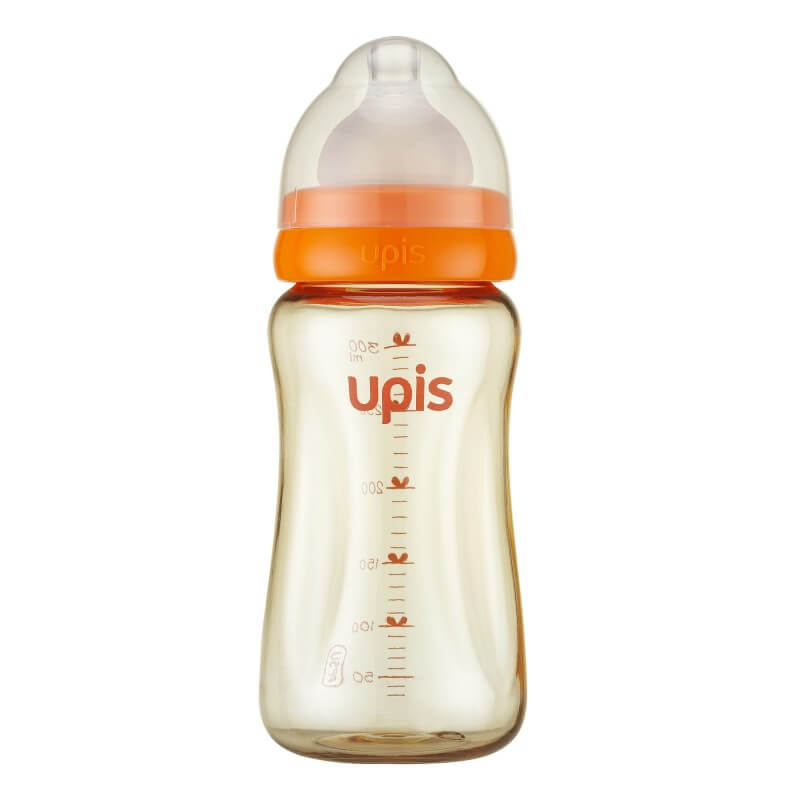 upis-ppsu-new-feeding-bottle-300ml-orange-soft-cross-cut-nipple-1