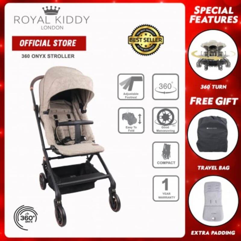 Royal Kiddy London 360 ONYX Stroller