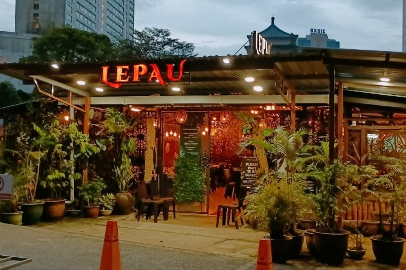 front entrance of Lepau restaurant