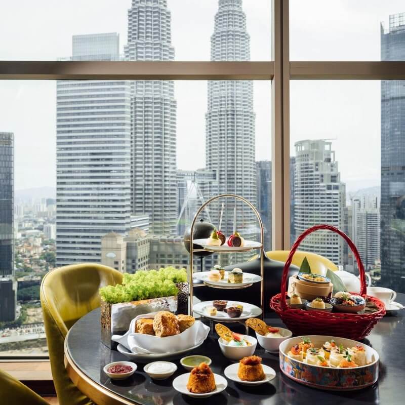 fine dining restaurant high tea with KL Tower