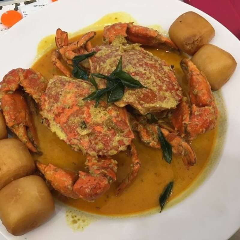 butter crab with mantou