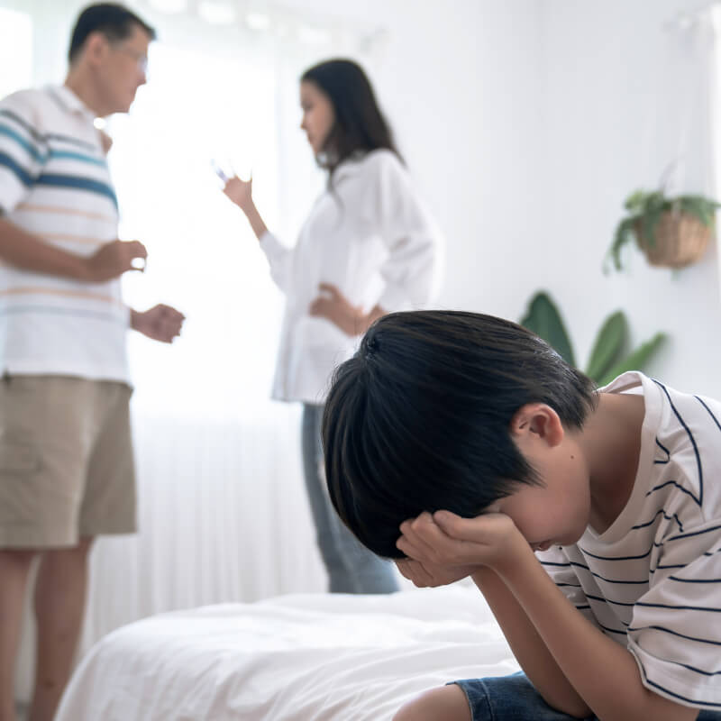 Parents fighting can cause anger in kids