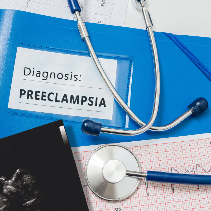 Diagnosed with preeclampsia