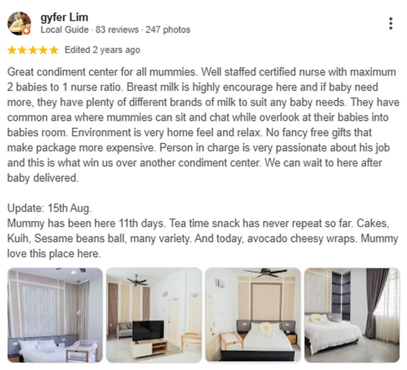 confinement centres in Johor