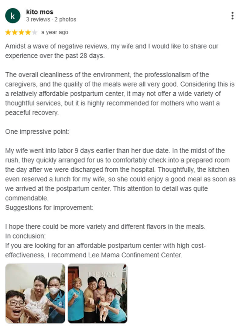 confinement centres in Johor