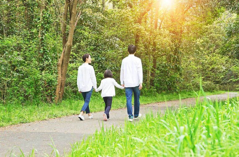 family-walking