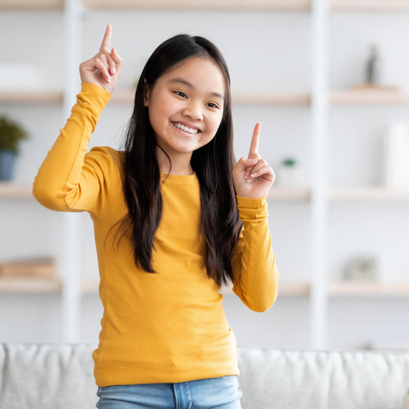 a girl dancing