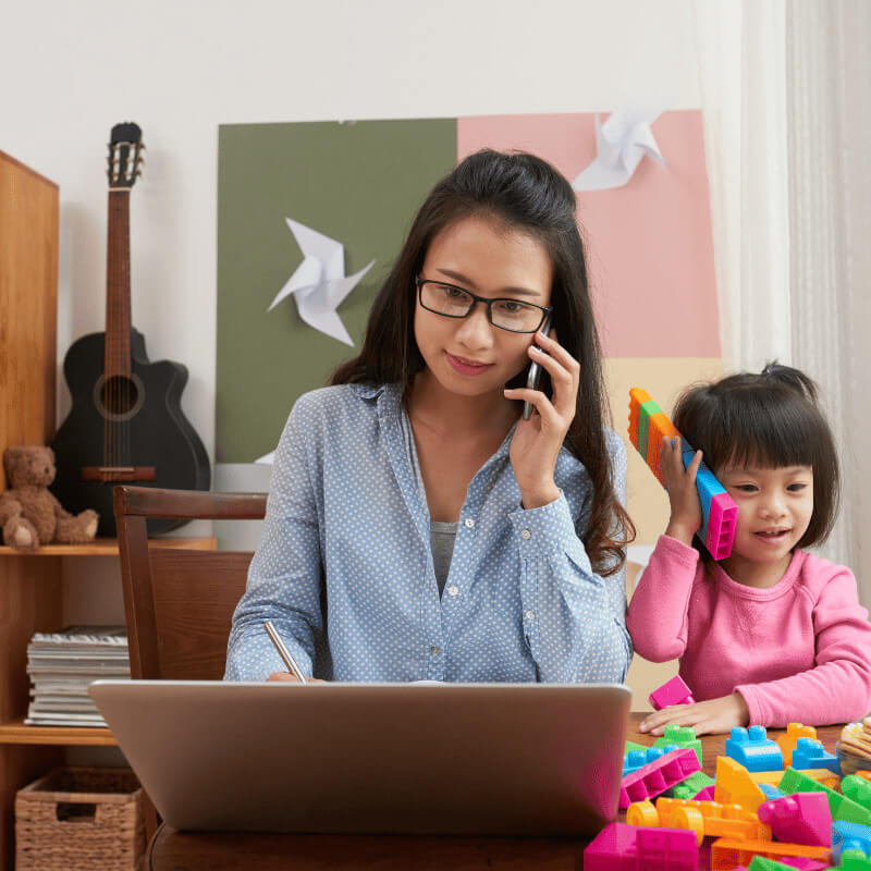 Seek Help When Needed Working from Home with Kids