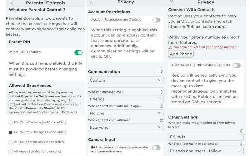 How to Enable Roblox Parental Controls