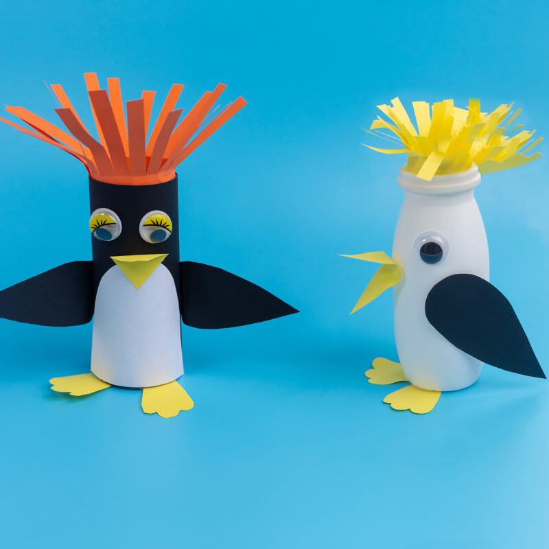 Bottle Penguin Art Crafts Ideas for Kids