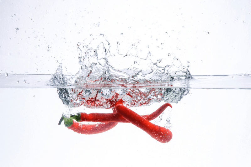 pepper in water