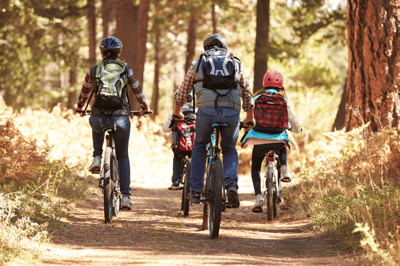 Family Bicycling Trip (Credit: Canva Pro)