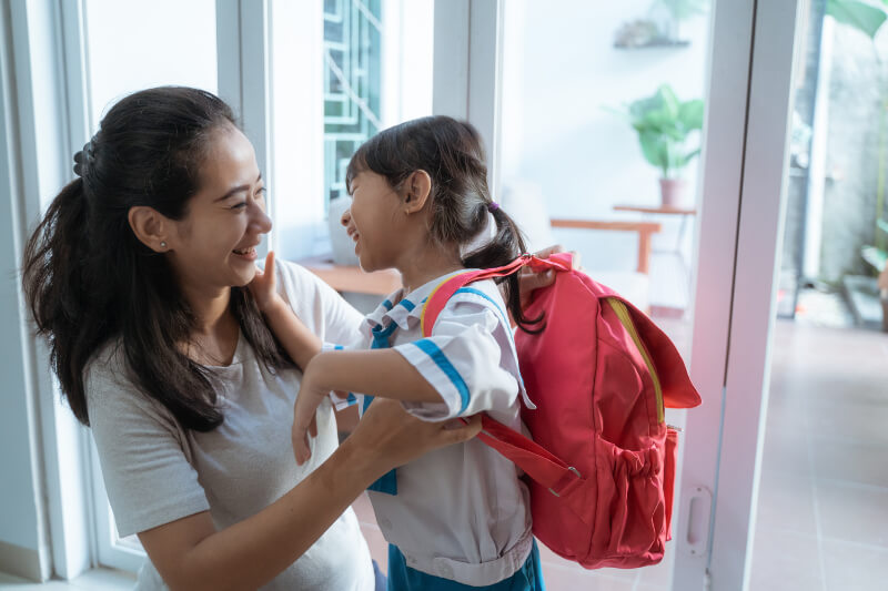 sending daughter to school
