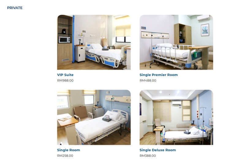 public vs private maternity packages