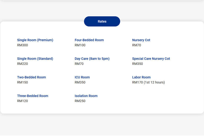public vs private maternity packages