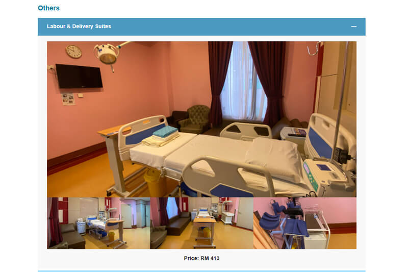 public vs private maternity packages