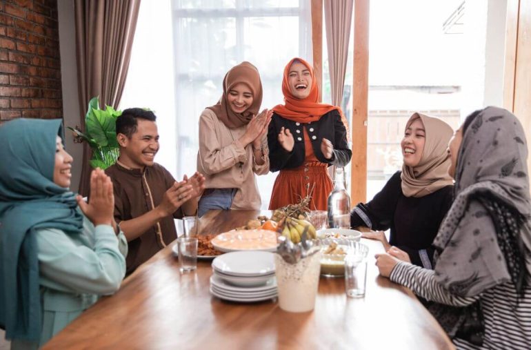 family laughing together