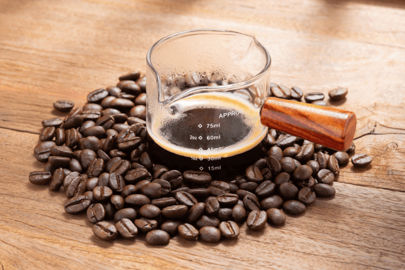 measure decaf coffee caffeine