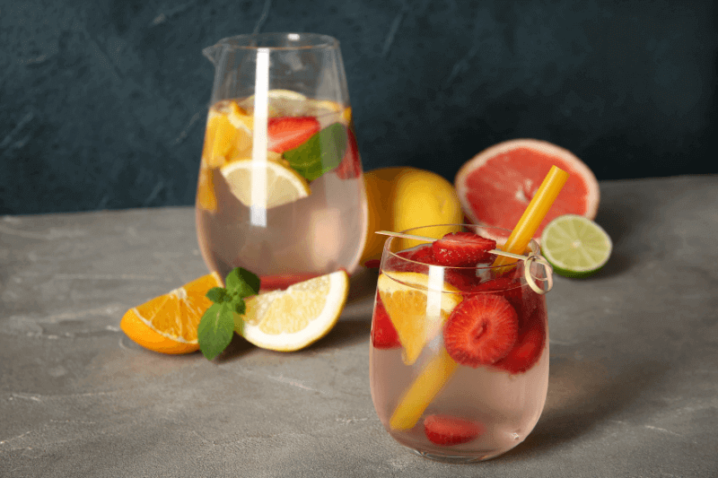 fruit-infused water