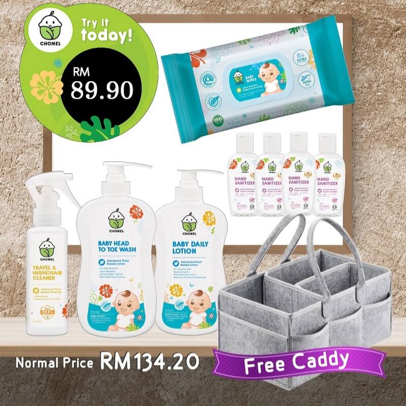 chomel-premium-caddy-set-head-to-toe-x1-lotion-x1-wipes-100s-x1-travel-highchair-spray-x1-hand-sanitizer-x4