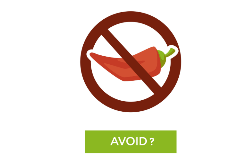 avoid spicy food