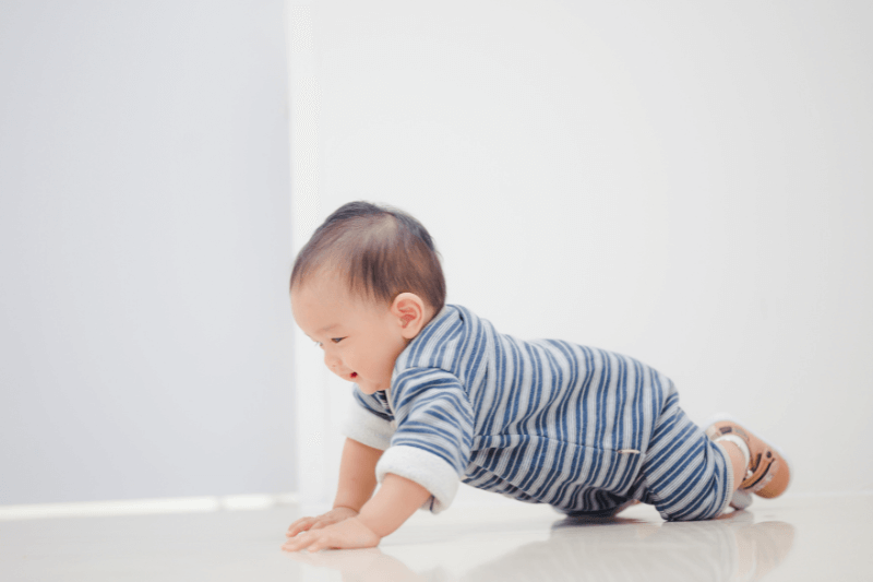 baby crawling