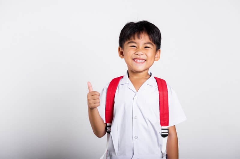 School boy in uniform