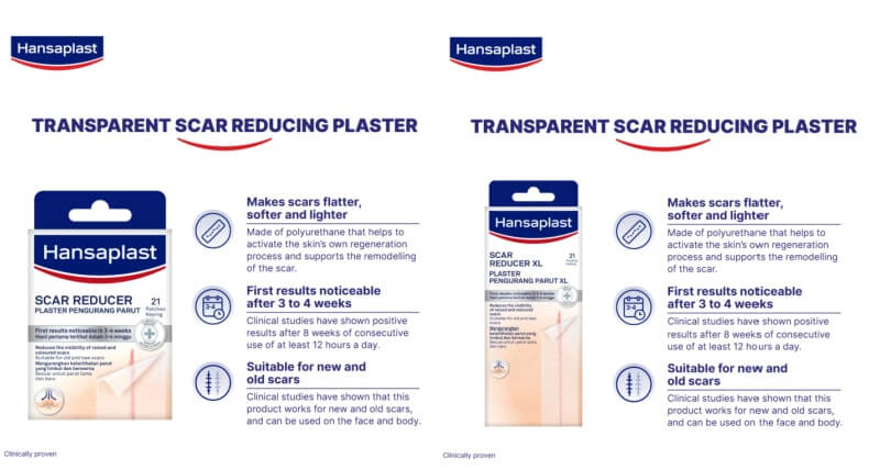 hansaplast product scar reducer